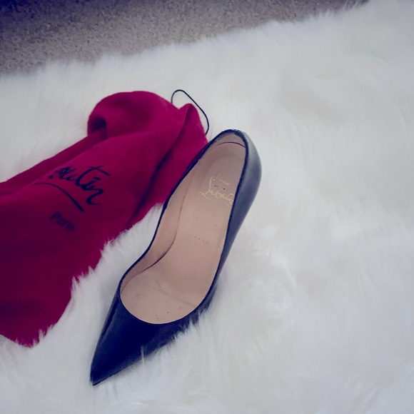 Christian Louboutin So Kate 120 Black Patent Leather Classic Stiletto Pumps - Picture 2 of 6